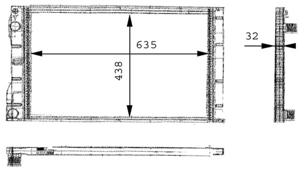 Radiateur, refroidissement du moteur MAHLE CR 480 000P