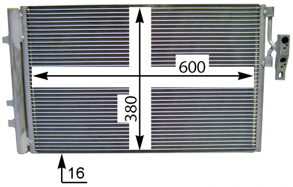 Condenseur, climatisation MAHLE AC 778 000S