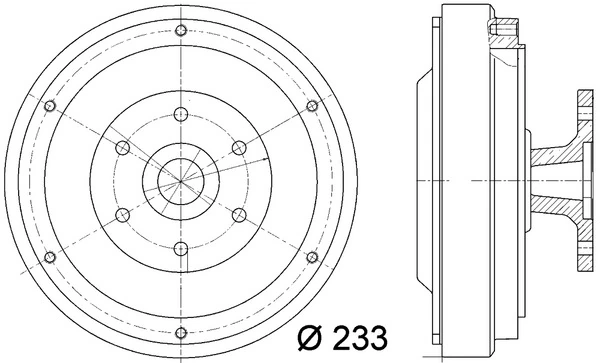 Embrayage, ventilateur de radiateur MAHLE CFC 16 000P