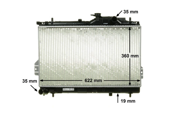 Radiateur, refroidissement du moteur MAHLE CR 1294 000P
