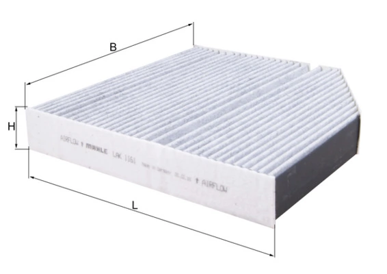 MAHLE LAK1161 — Фільтр салону вугільний
