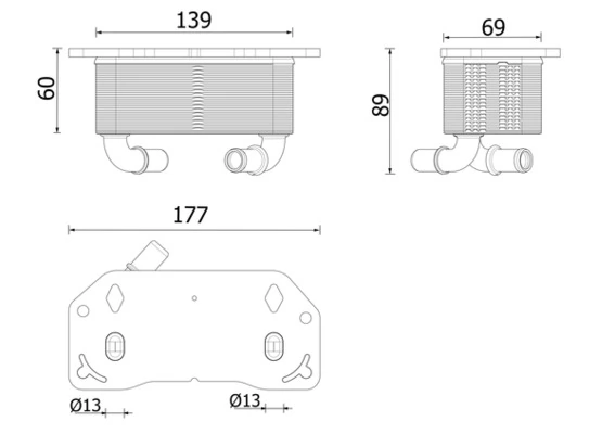 Radiateur d'huile MAHLE CLC 336 000P