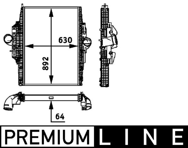 Intercooler, échangeur MAHLE CI 116 000P