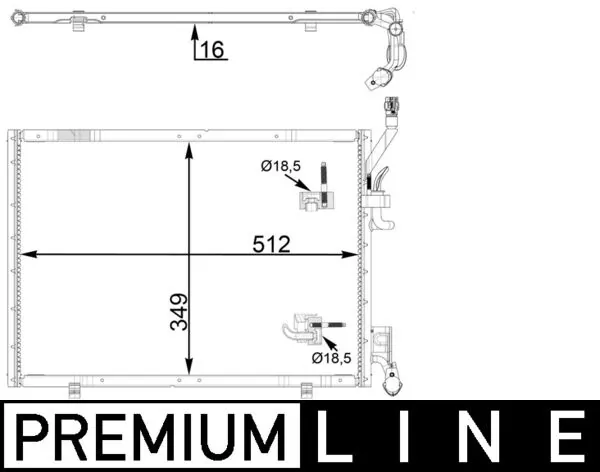 Condenseur, climatisation MAHLE AC 31 000P