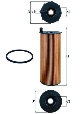 MAHLE OX196/1D — Оливний фільтр