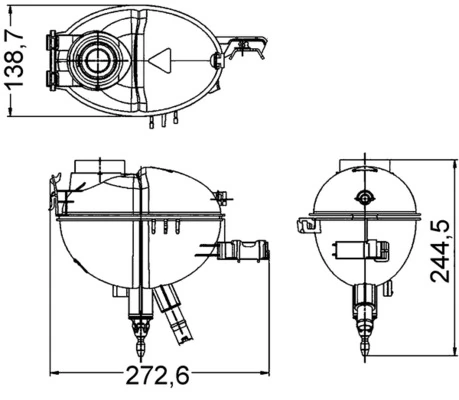 MAHLE CRT 209 000S — Бачок розширювальний