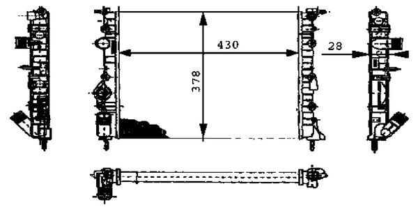 Radiateur, refroidissement du moteur MAHLE CR 449 000P