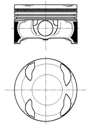 Piston MAHLE 028 PI 00167 000
