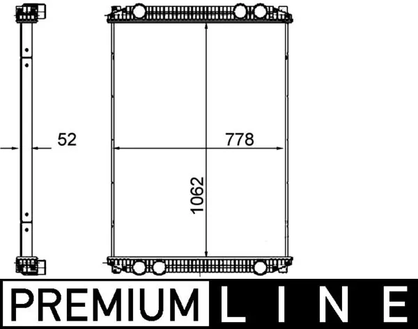 Radiateur, refroidissement du moteur MAHLE CR 1260 000P