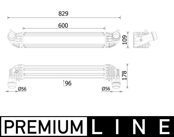 Intercooler, échangeur MAHLE CI 611 000P
