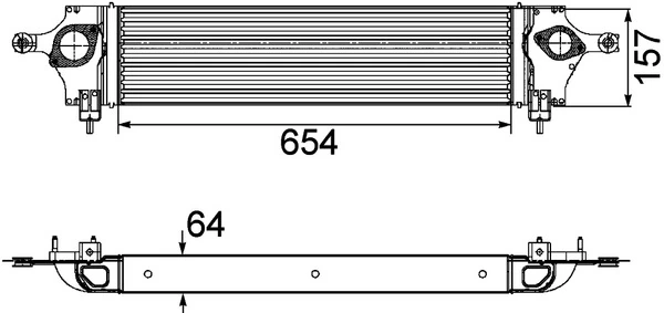 Intercooler, échangeur MAHLE CI 200 000P
