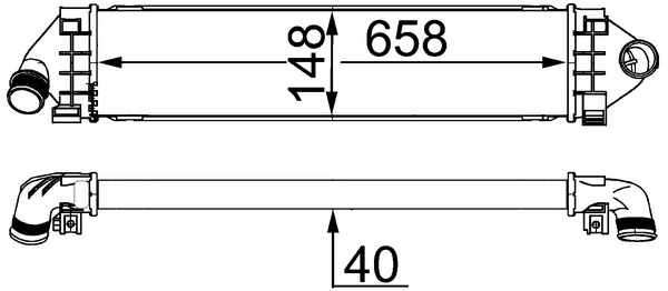 Intercooler, échangeur MAHLE CI 394 000S