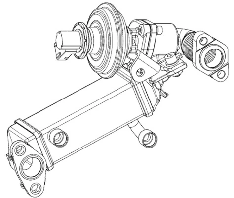 Cooler, exhaust gas recirculation