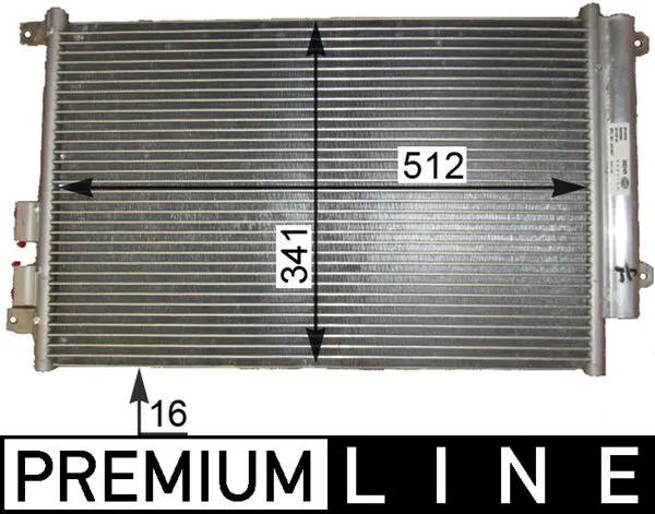 Condenseur, climatisation MAHLE AC 809 000P