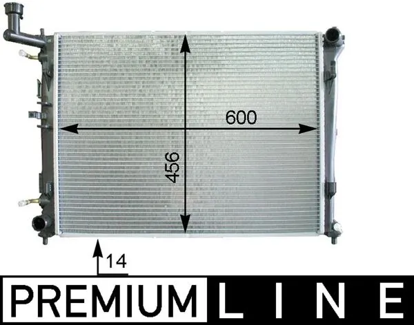 Radiateur, refroidissement du moteur MAHLE CR 1337 000P
