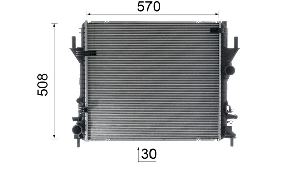 Radiateur, refroidissement du moteur MAHLE CR 1940 000P