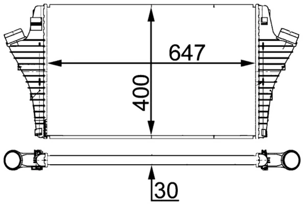 Intercooler, échangeur MAHLE CI 21 000S