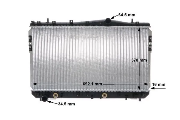 Radiateur, refroidissement du moteur MAHLE CR 1311 000S