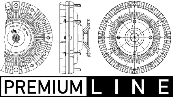 Embrayage, ventilateur de radiateur MAHLE CFC 201 000P