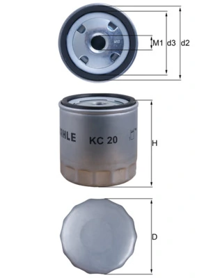 MAHLE KC20 — Паливний фільтр