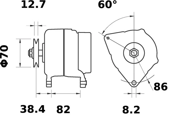 Alternateur MAHLE MG 612