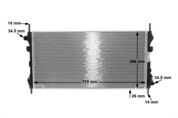 Radiateur, refroidissement du moteur MAHLE CR 1143 000S