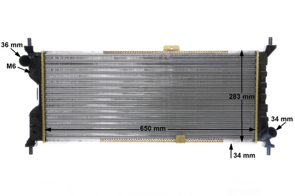 Radiateur, refroidissement du moteur MAHLE CR 286 000S