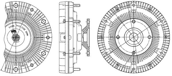 Embrayage, ventilateur de radiateur MAHLE CFC 201 000P