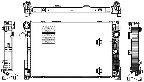 Radiateur, refroidissement du moteur MAHLE CR 1176 000S