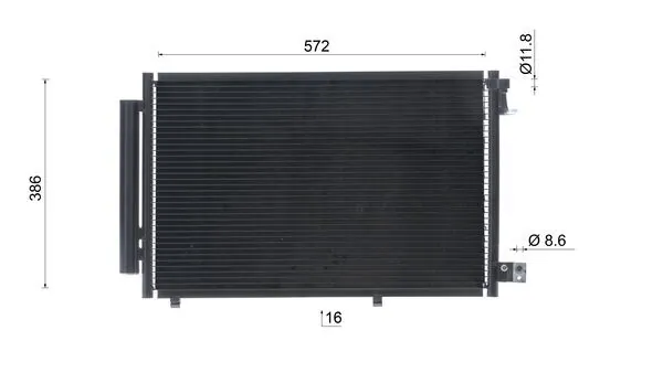 Condenseur, climatisation MAHLE AC 748 000S