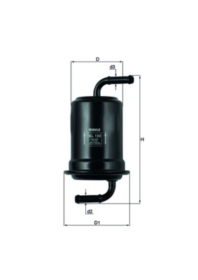MAHLE KL159 — Фільтр паливний (вир-во Knecht-Mahle)