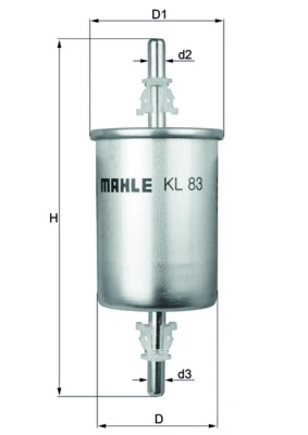 MAHLE KL83 — Фільтр паливний