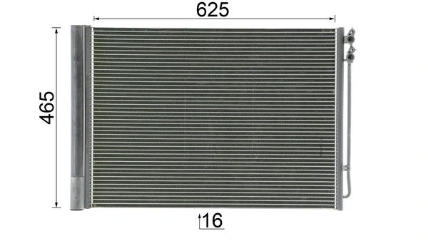 Condenseur, climatisation MAHLE AC 567 000P