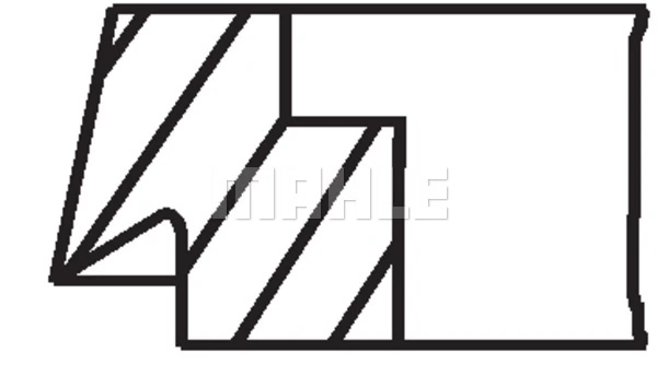 Jeu de segments de pistons MAHLE 503 18 N0