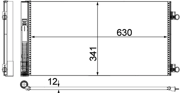 Condenseur, climatisation MAHLE AC 751 000P