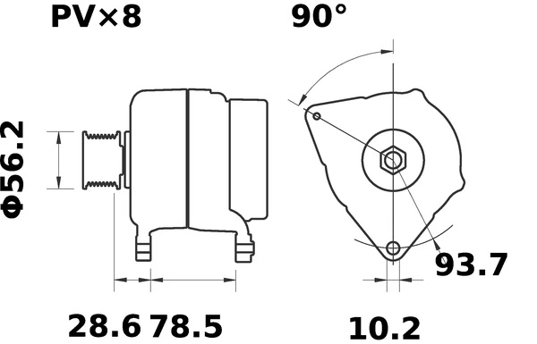 Alternateur MAHLE MG 623