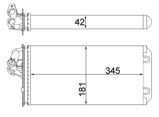 MAHLE AH 64 000S — Радіатор пічки