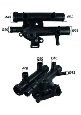 MAHLE TI 259 83D — Термостат NISSAN/ RENAULT (вир-во Mahle)