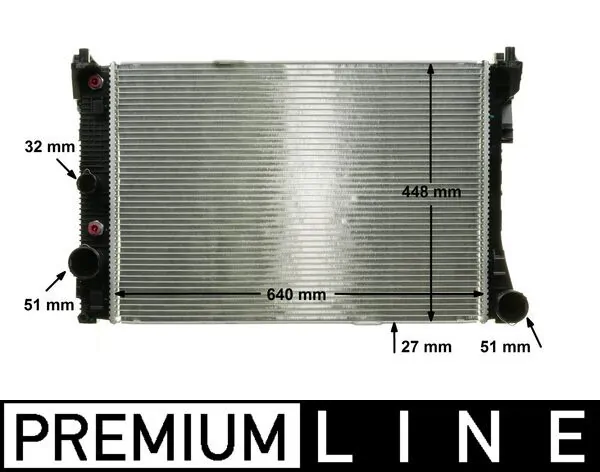 Radiateur, refroidissement du moteur MAHLE CR 988 000P