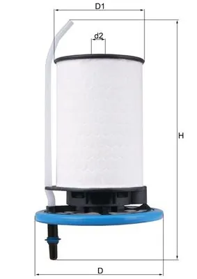 MAHLE KX398 — Паливний фільтр