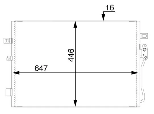 Condenseur, climatisation MAHLE AC 46 000S