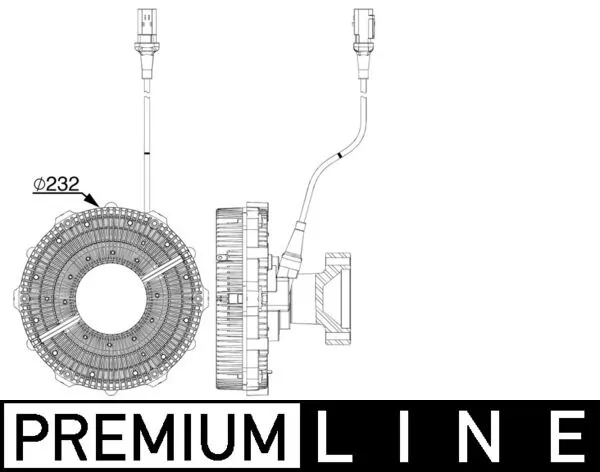 Embrayage, ventilateur de radiateur MAHLE CFC 251 000P