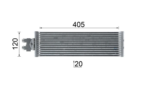 Radiateur d'huile de boîte automatique MAHLE CLC 295 000P