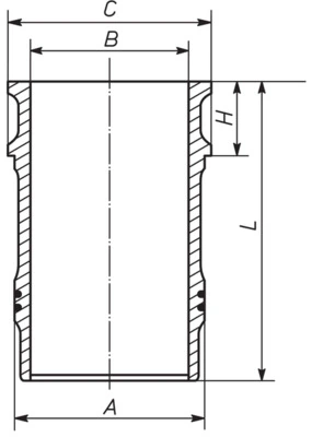Chemise de cylindre MAHLE 001 LW 00138 001