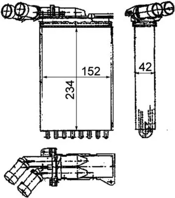 Système de chauffage MAHLE AH 116 000P