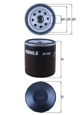 MAHLE OC988 — Фільтр масляний