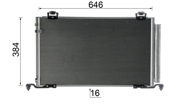 Condenseur, climatisation MAHLE AC 823 000P