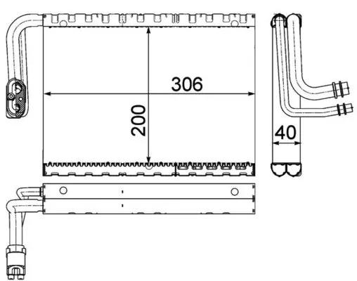 Évaporateur climatisation MAHLE AE 92 000P