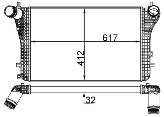 Intercooler, échangeur MAHLE CI 207 000S