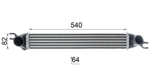 Intercooler, échangeur MAHLE CI 188 000P